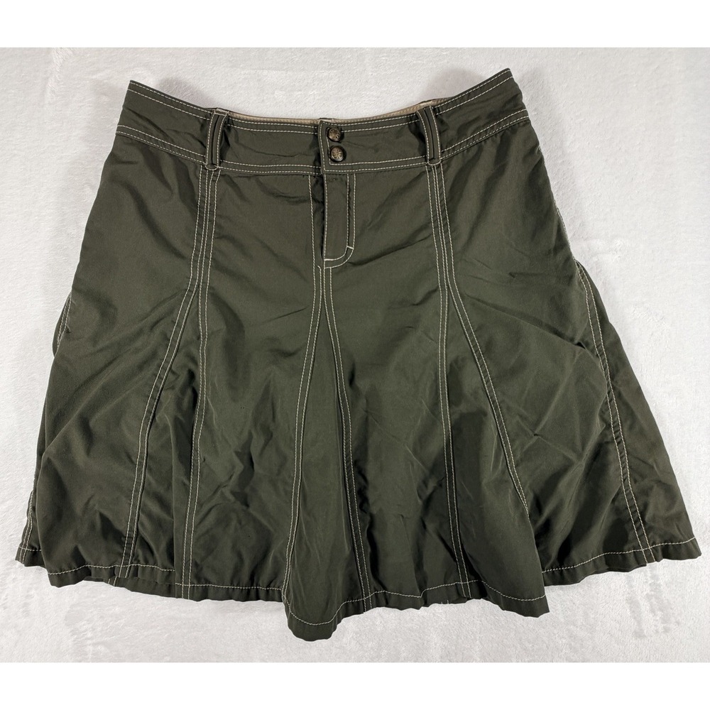 Athleta Skirt Women's Size 8 Green Whatever Everyday Skort Pleated